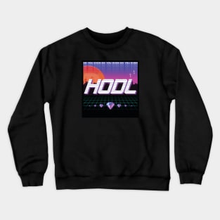 Doge! HODL! Vaporwave! Crewneck Sweatshirt